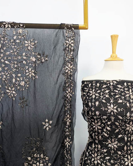 Fancy Gotta Work Chiffon with 4 Sided Border Dupatta 2PC Unstitched