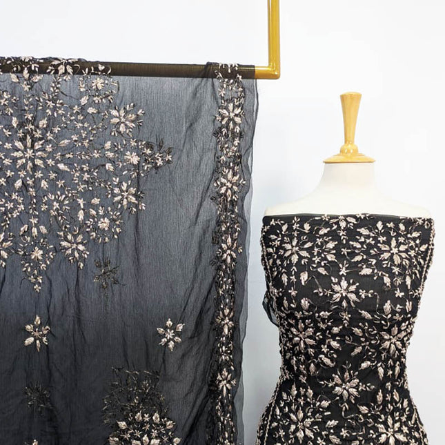 Fancy Gotta Work Chiffon with 4 Sided Border Dupatta 2PC Unstitched