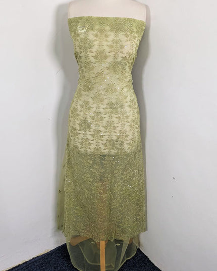 Fancy Net With Sequence  Embroidered 2PC Unstitched