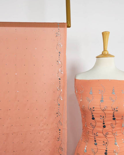 Fancy Chiffon with Handmade Mukesh Work 2PC Unstitched