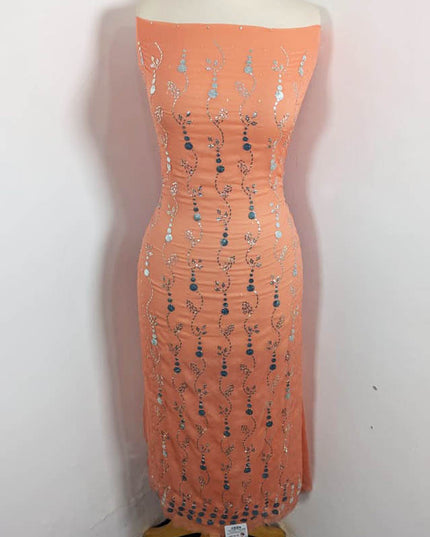 Fancy Chiffon with Handmade Mukesh Work 2PC Unstitched