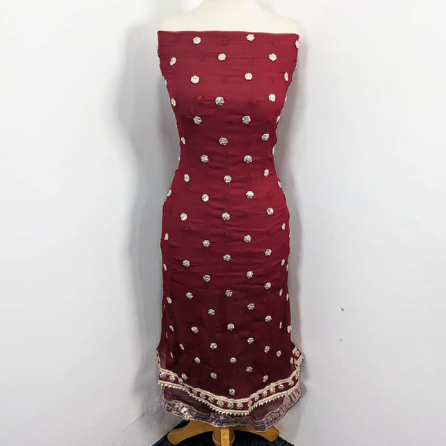 Handmade Gotta Work Chiffon Shirt Dupatta 2PC Unstitched