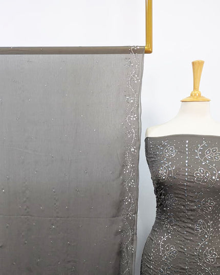 Fancy Chiffon with Full Jaal Handmade Mukesh Work 2PC Unstitched