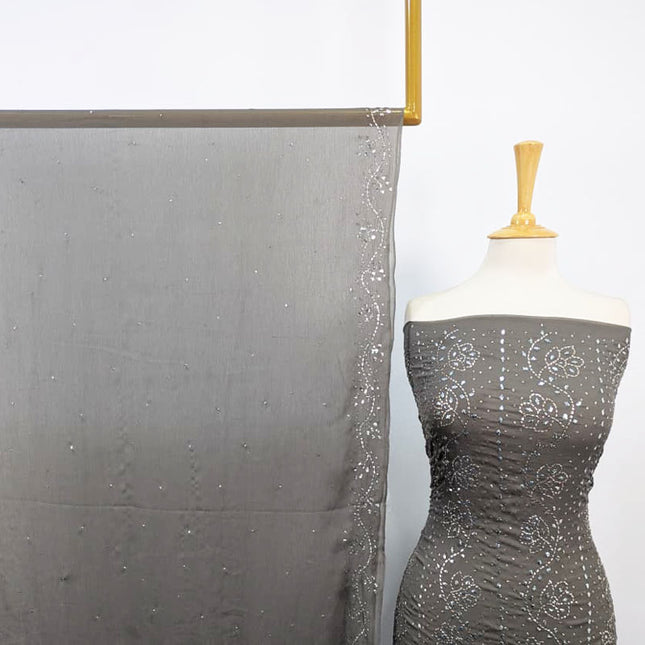 Fancy Chiffon with Full Jaal Handmade Mukesh Work 2PC Unstitched