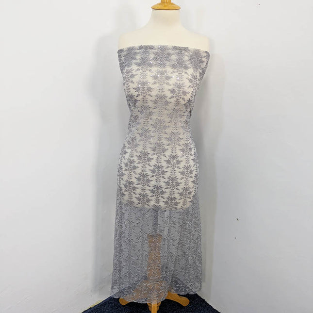 Fancy Net With Sequence  Embroidered 2PC Unstitched