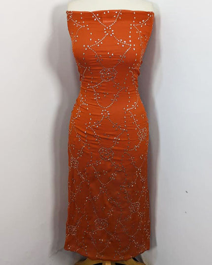 Handmade Full Jaal Mukesh Work Chiffon 2PC Unstitched