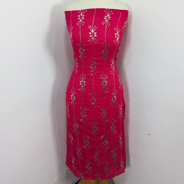 Handmade Full Jaal Mukesh Work Chiffon 2PC Unstitched