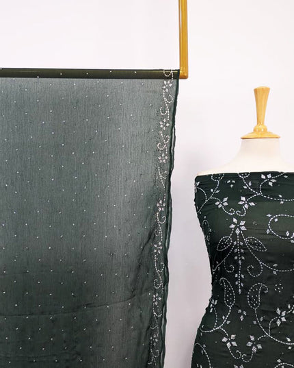 Fancy Chiffon with Full Jaal Handmade Mukesh Work 2PC Unstitched