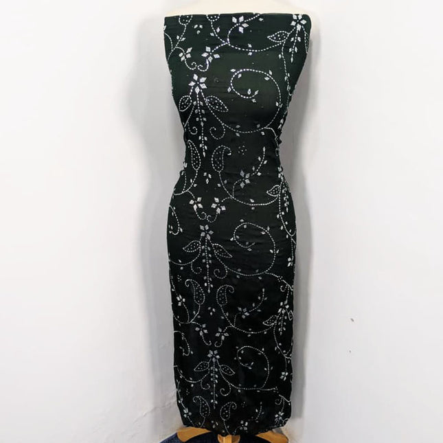 Fancy Chiffon with Full Jaal Handmade Mukesh Work 2PC Unstitched