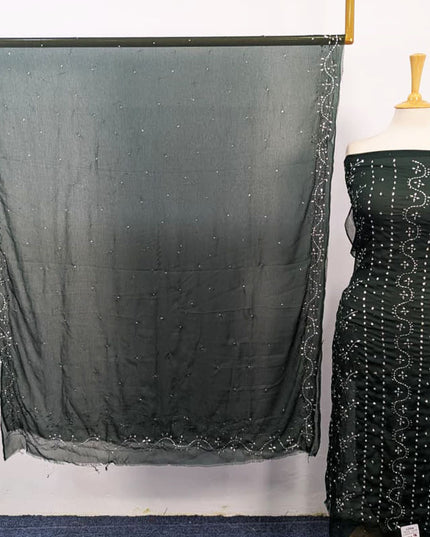 Fancy Chiffon with Full Jaal Handmade Mukesh Work 2PC Unstitched