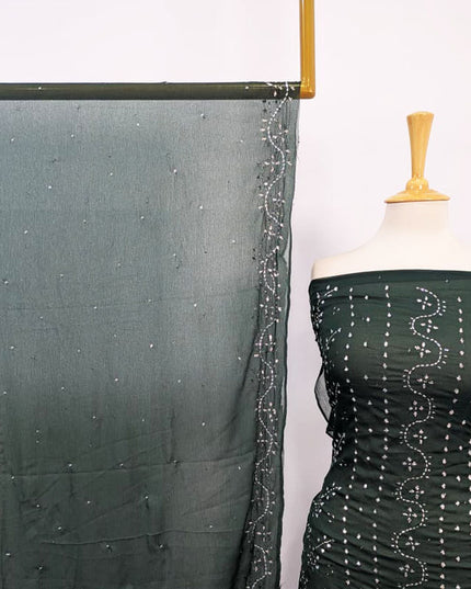 Fancy Chiffon with Full Jaal Handmade Mukesh Work 2PC Unstitched