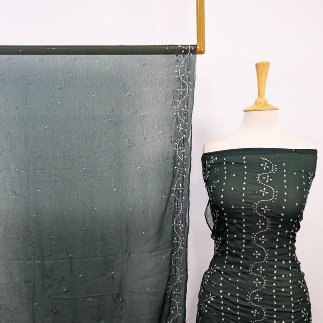 Fancy Chiffon with Full Jaal Handmade Mukesh Work 2PC Unstitched