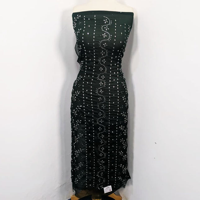 Fancy Chiffon with Full Jaal Handmade Mukesh Work 2PC Unstitched