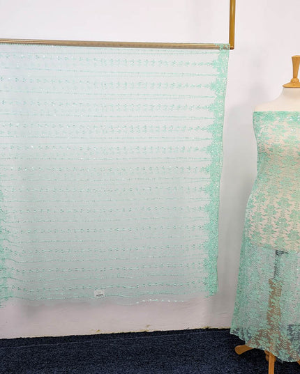 Fancy Net With Sequence  Embroidered 2PC Unstitched
