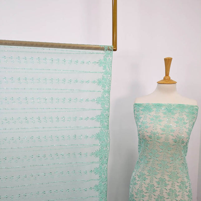 Fancy Net With Sequence  Embroidered 2PC Unstitched
