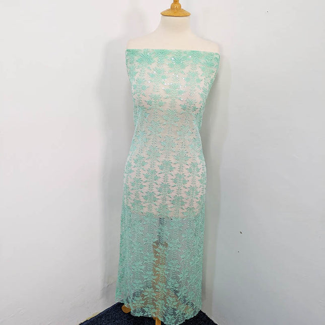 Fancy Net With Sequence  Embroidered 2PC Unstitched