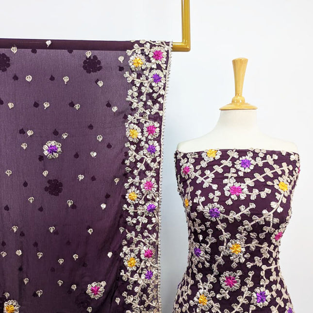 Fancy Handmade Multicolor Gotta Work Chiffon 2PC Unstitched