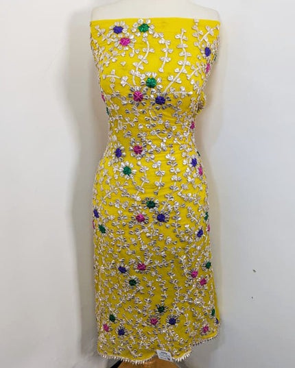 Fancy Handmade Multicolor Gotta Work Chiffon 2PC Unstitched