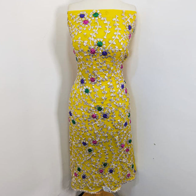 Fancy Handmade Multicolor Gotta Work Chiffon 2PC Unstitched