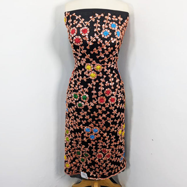 Chiffon with Multicolor Gotta Work & 4 Sided Border Dupatta 2PC Unstitched