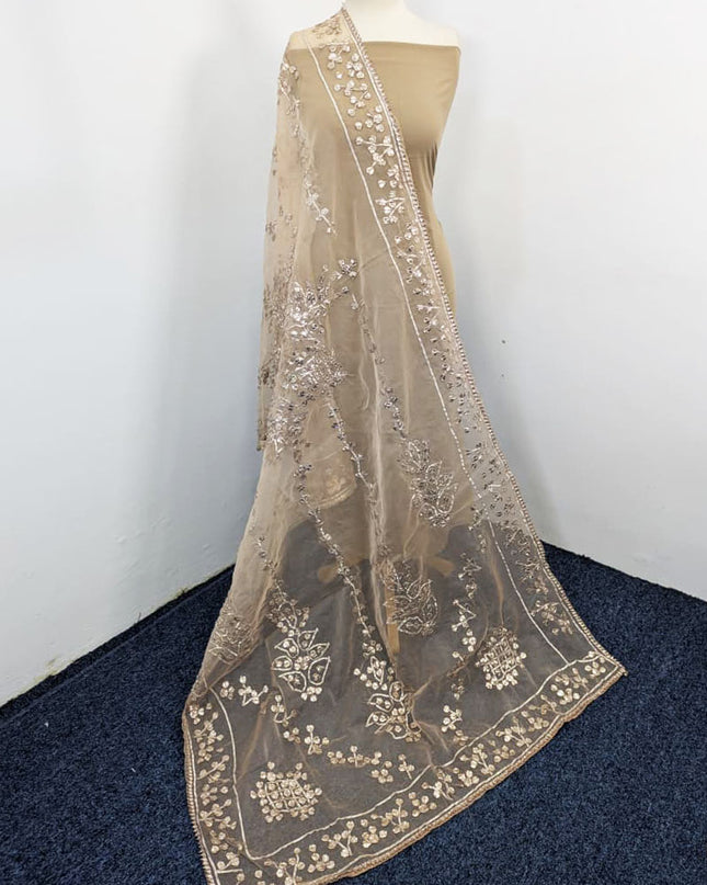 Fancy Handmade Full Jaal Gotta Work Organza Dupatta