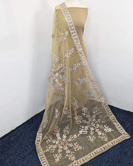 Handmade Full Jaal Gotta Work Organza Dupatta (Ready To Wear)