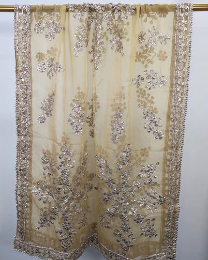 Handmade Full Jaal Gotta Work Organza Dupatta (Ready To Wear)