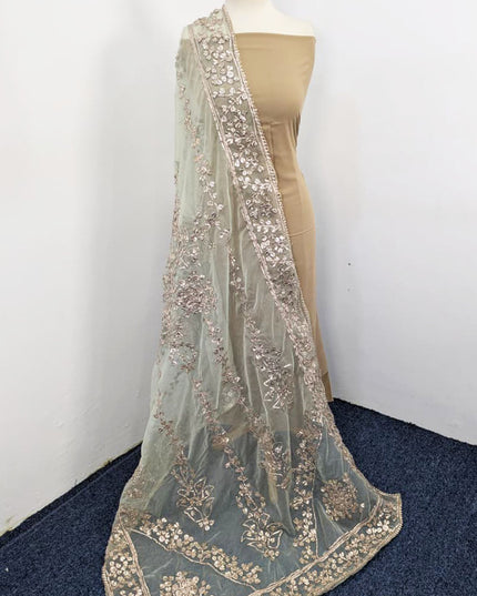 Fancy Organza with Full Jaal Gotta Work Dupatta