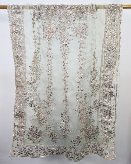 Fancy Organza with Full Jaal Gotta Work Dupatta