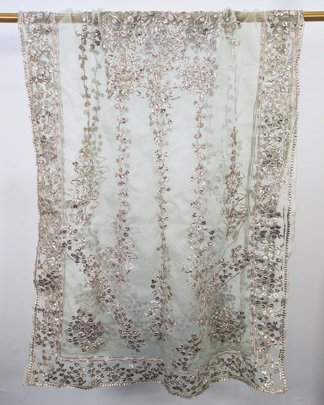 Fancy Organza with Full Jaal Gotta Work Dupatta