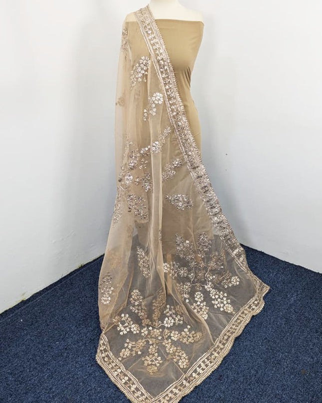 Handmade Full Jaal Gotta Work Organza Dupatta (Ready To Wear)