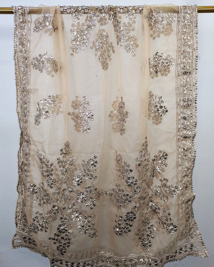 Handmade Full Jaal Gotta Work Organza Dupatta (Ready To Wear)