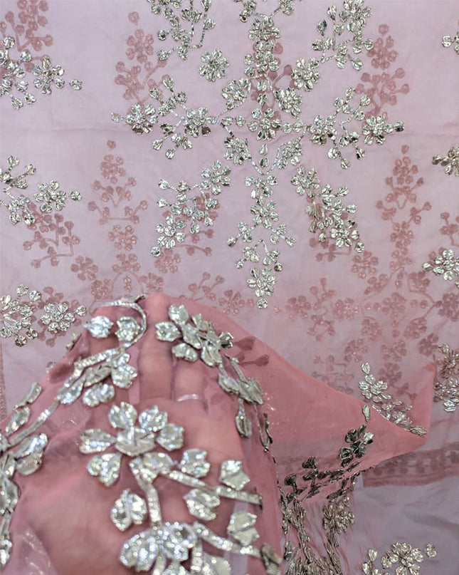 Handmade Full Jaal Gotta Work Organza Dupatta (Ready To Wear)