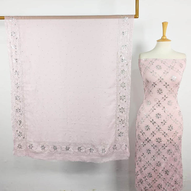 Fancy Chiffon with Mukesh Work 2PC Unstitched