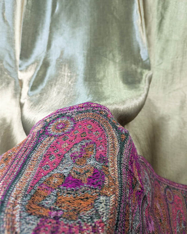 Pure Indian Moon Light Kani Shawl (Ready To Wear)