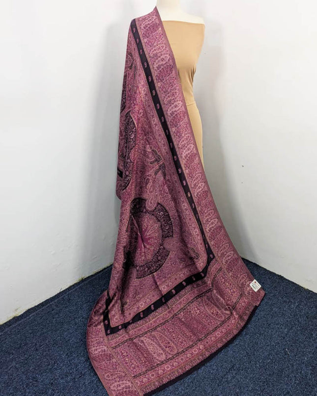 Pure Indian Kani Silk with Zari Work Shawl (Ready To Wear)