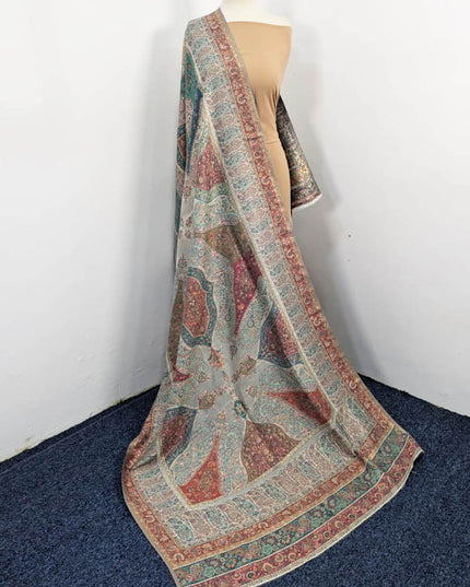 Fancy Pure Indian Kani Silk with Zari Work Shawl