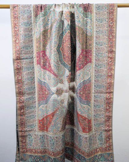 Fancy Pure Indian Kani Silk with Zari Work Shawl