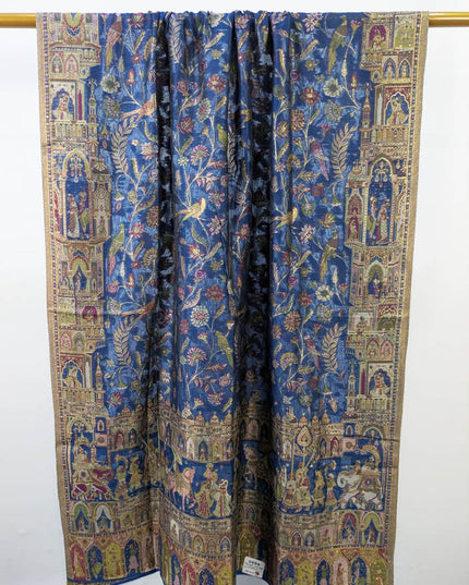 Premium Pure Indian Kani Silk with Zari Work Shawl