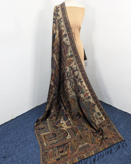 Pure Indian Moon Light Kani Shawl (Ready To Wear)