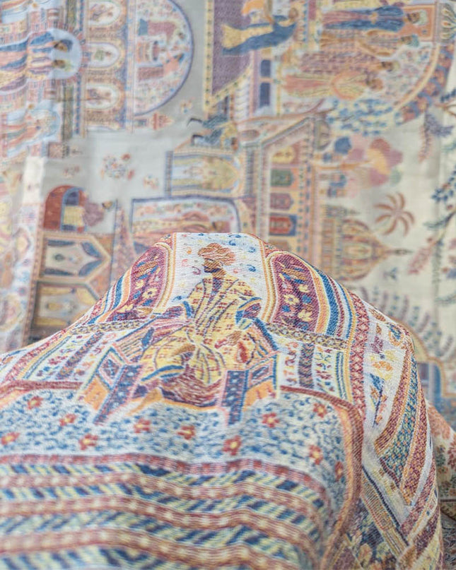 Pure Indian Moon Light Kani Shawl (Ready To Wear)