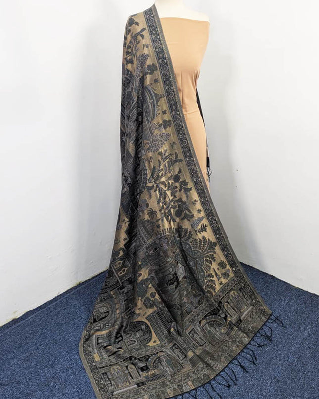 Exquisite Pure Indian Moon Light Kani Shawl (Ready To Wear)