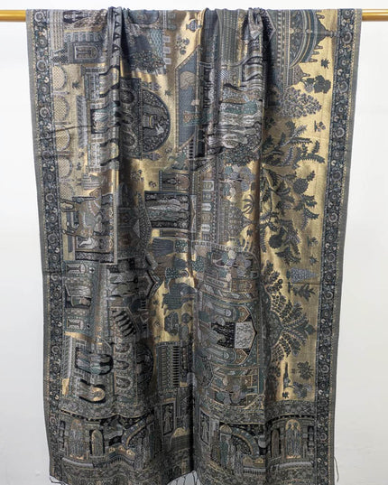 Exquisite Pure Indian Moon Light Kani Shawl (Ready To Wear)