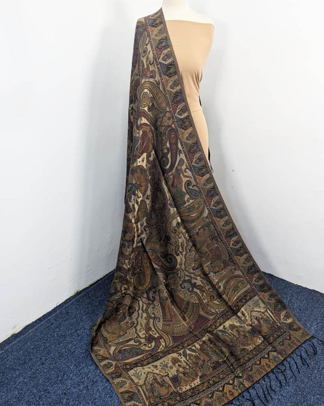 Pure Indian Moon Light Kani Shawl (Ready To Wear)