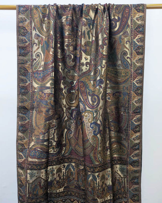 Pure Indian Moon Light Kani Shawl (Ready To Wear)