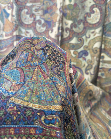 Pure Indian Moon Light Kani Shawl (Ready To Wear)