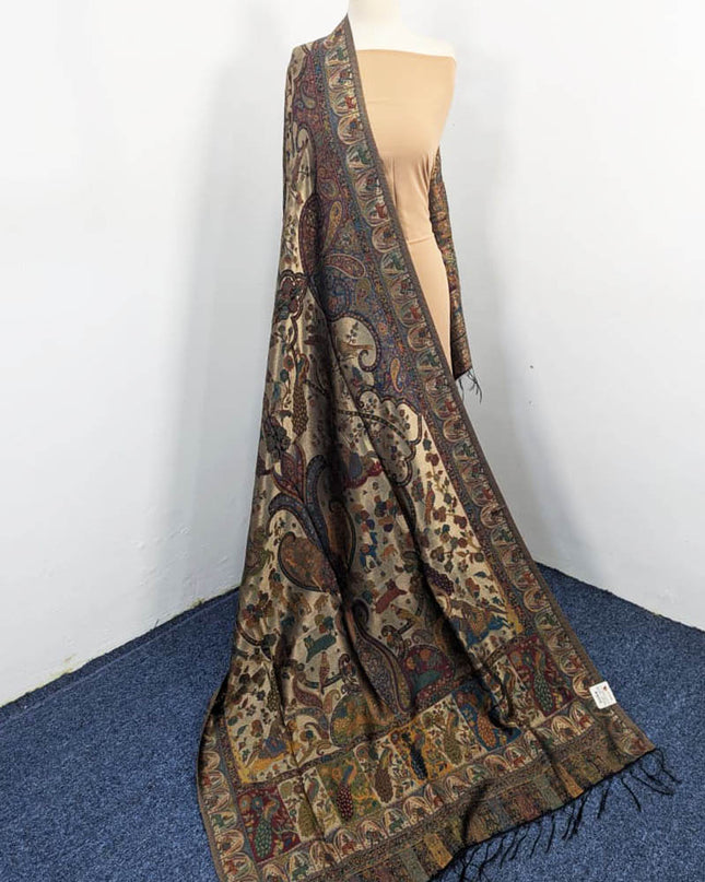 Exquisite Pure Indian Moon Light Kani Shawl (Ready To Wear)