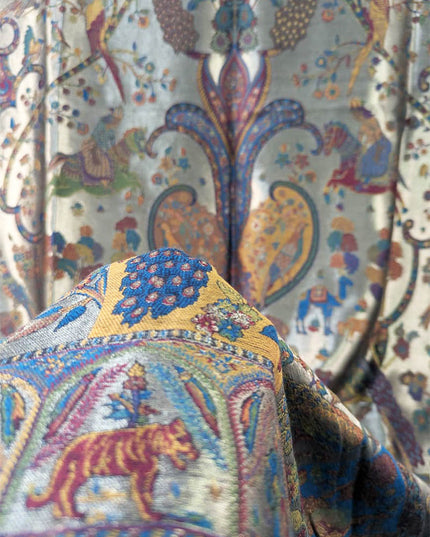 Exquisite Pure Indian Moon Light Kani Shawl (Ready To Wear)