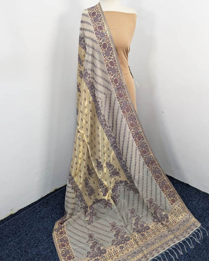 Premium Pure Indian Kani Silk Shawl (Ready To Wear)