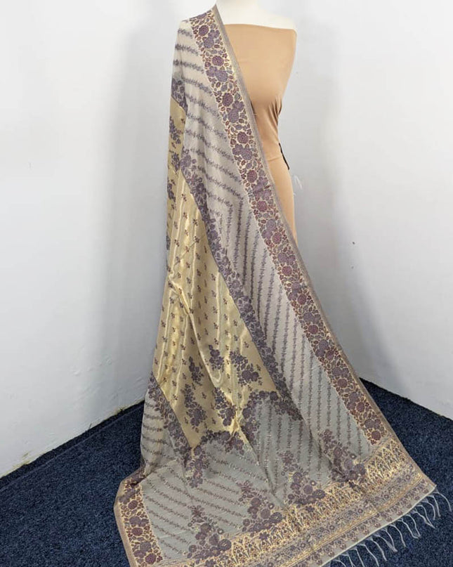 Premium Pure Indian Kani Silk Shawl (Ready To Wear)